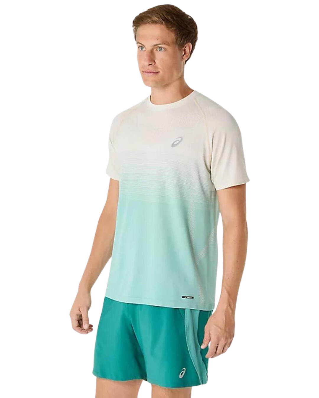Camiseta sin costuras Asics - Blanco/Verde