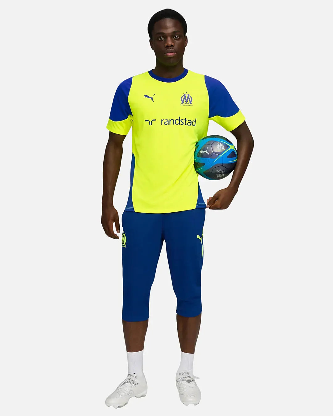 Camiseta de entrenamiento Olympique de Marsella 2025/2026 - Amarillo/Azul