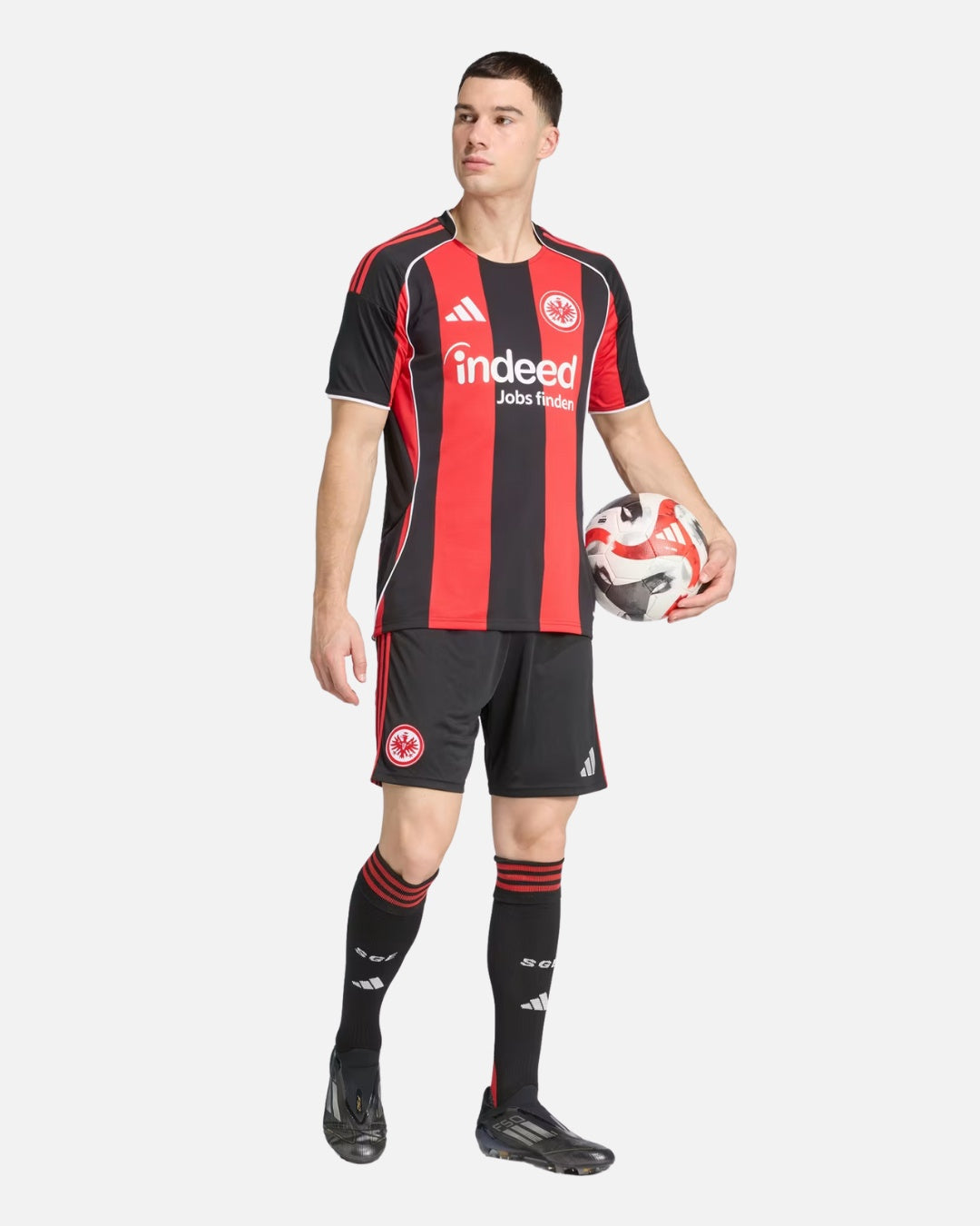 Camiseta local del Eintracht Frankfurt 2025/2026 - Negro/Rojo