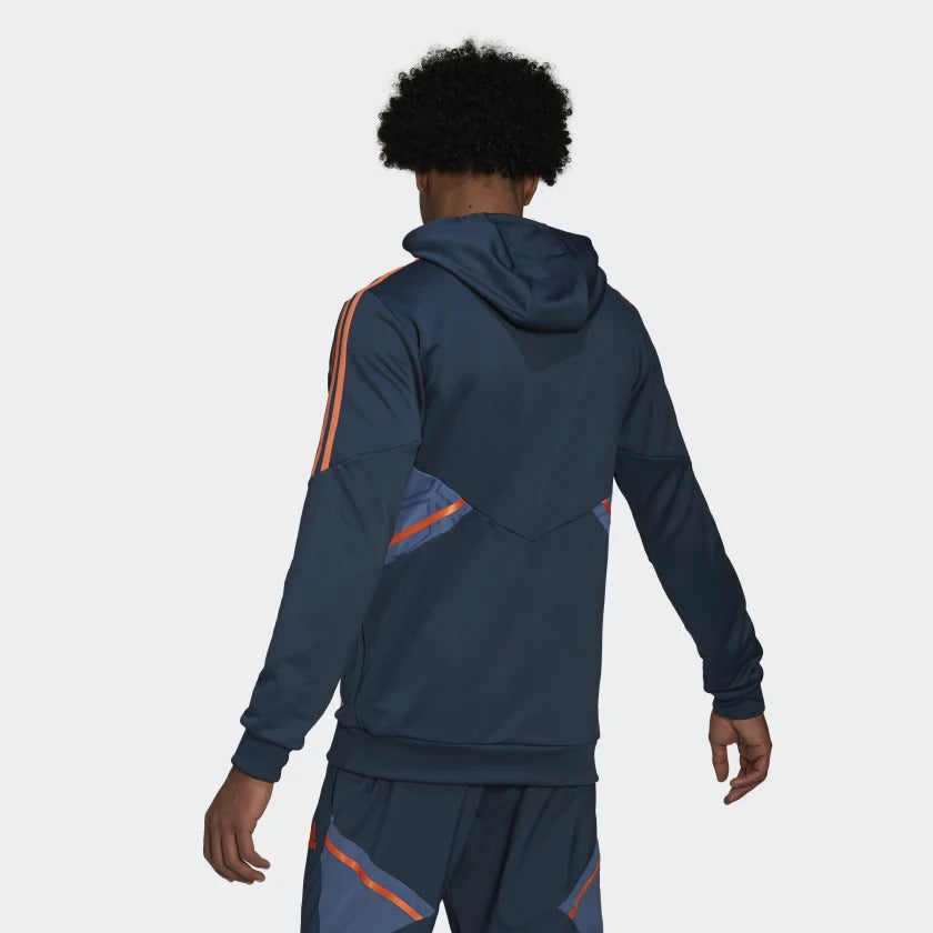 Sudadera con capucha Condivo del Manchester United - Azul/Naranja