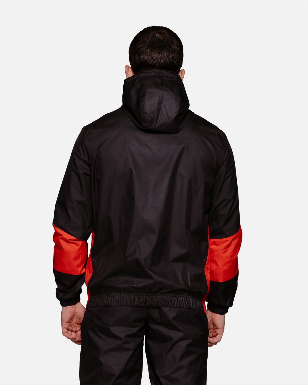 Chaqueta deportiva del AC Milan - Negro/Rojo