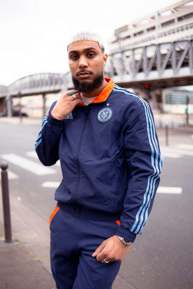 Chaqueta deportiva del New York City FC - Azul/Naranja