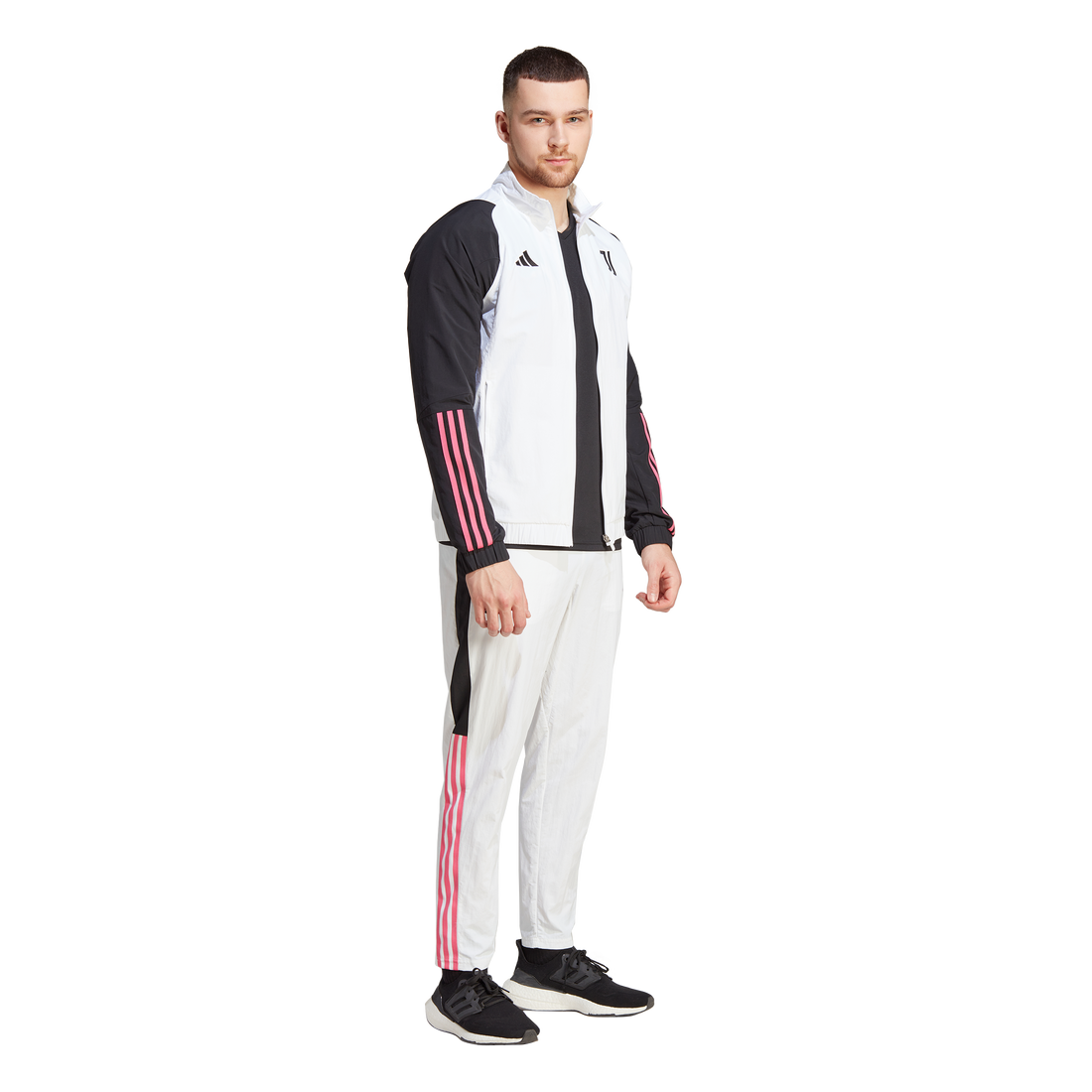 Veste de survêtement Juventus - Blanc/Noir/Rose