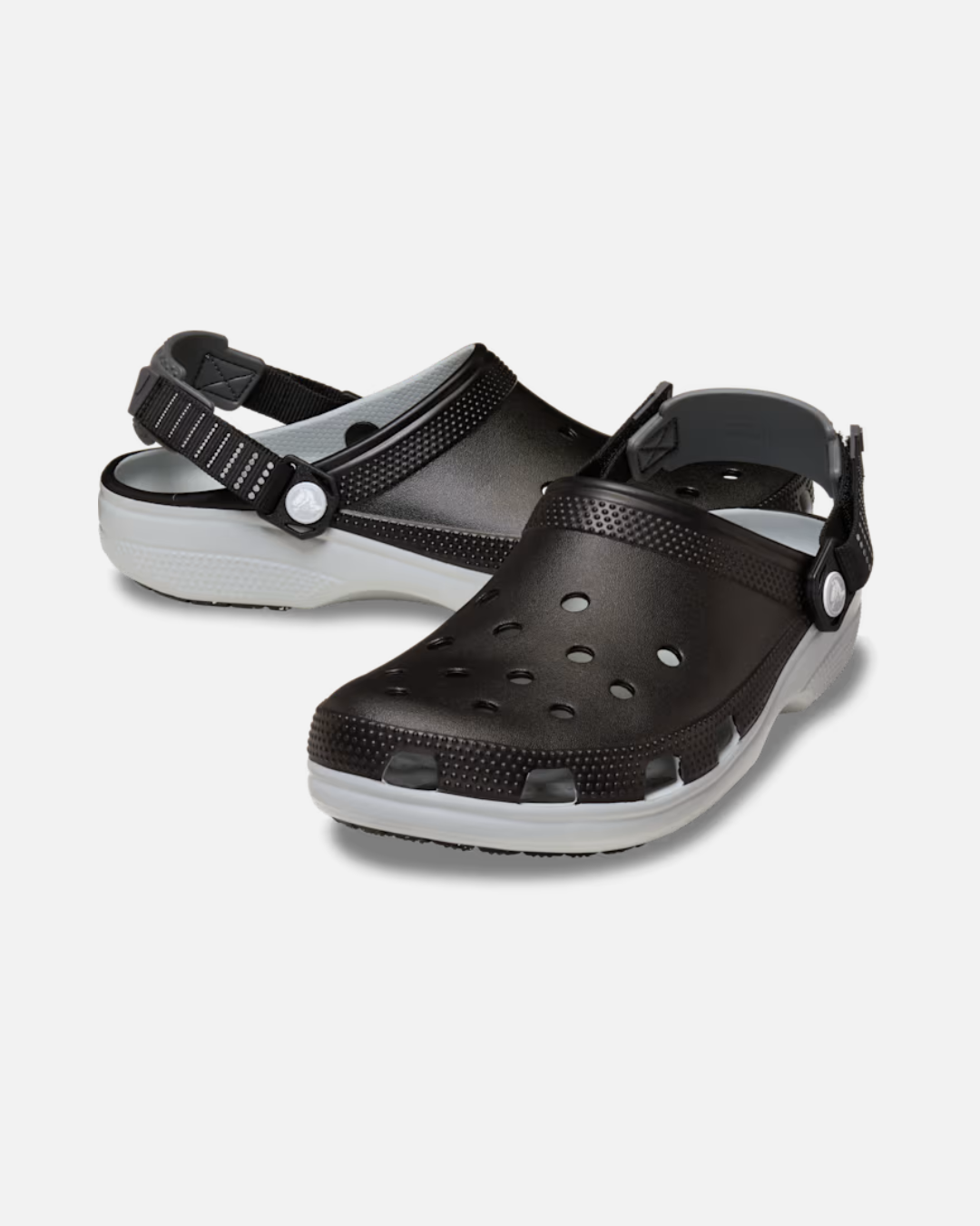 Zuecos Crocs Classic Turbo - Negro/Gris
