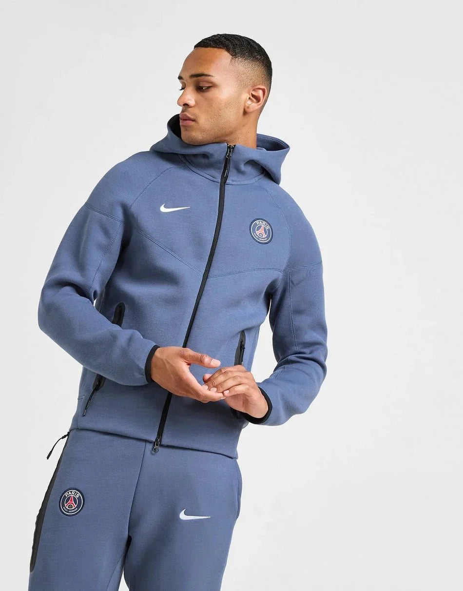 Sudadera con capucha Nike Paris Saint Germain Tech Fleece con cremallera completa